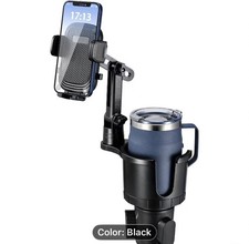 Cup Holder Phone Mount for Car, Upgraded 2 in 1 Car Cup Phone Holder Expander