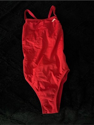 NWT ADIDAS Performance Swim Racer Back Bathing Suit Red Sz 22 XS $70