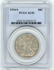 1934-S WALKING LIBERTY HALF DOLLAR PCGS AU53