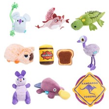 BARK Australian Outbark Plush Dog Toys | Fun Outback-Inspired Squeaky Chew Toys