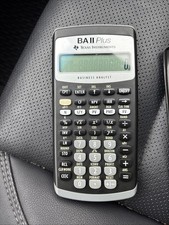 Texas Instruments BA II Plus Professional Financial Calculator Black Works*