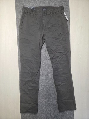 Gap Khakis Men Pant Sz 30 Dark Gray Tapered Fit Casual Workwear Chinos Pants