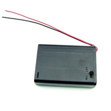 10 x 3x AA Battery Holder Case Power Supply 4.5V with Wire Leads On Off Switch