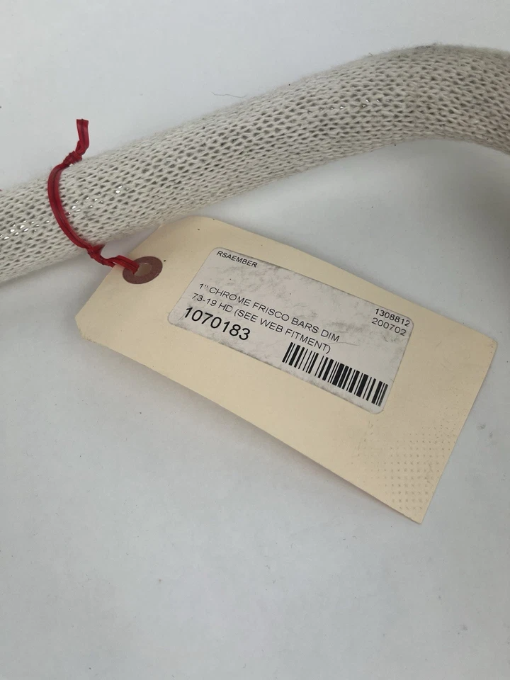 Biltwell 1 pulgada Manillar Frisco cromo con hoyuelos (totalmente nuevo) Foto 3 de 4