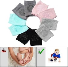 Baby Knee Pads, 5 Pairs Baby Crawling Anti-Slip Knee Pads,Unisex Baby Toddlers E