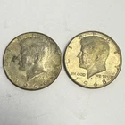 Lot of 2 - 1966/1968 Kennedy Half Dollars 40% Silver