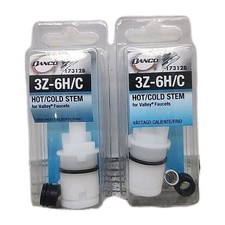 Danco Hot Or Cold Faucet Stem Plastic White 17312B 2Pack 115