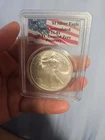 2001 Silver Eagle Gem Uncirculated Collectors Universe(WTC Ground Zero Recovery)