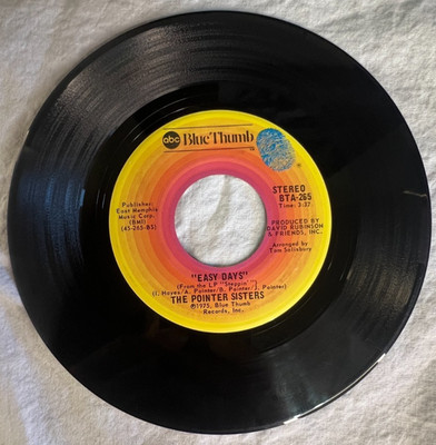 THE POINTER SISTERS  ''HOW LONG (BETCHA' GOT A CHICK ON THE SIDE)'' 45 RPM BTA-265