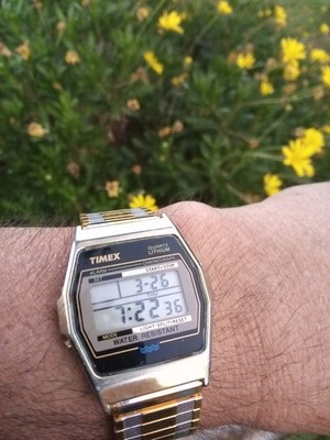 Timex B7, This Is A 1980's Pre Indigo  Digital Quartz LCD Running