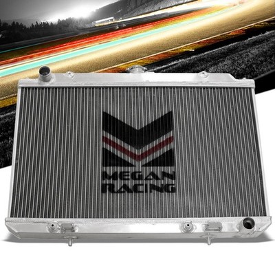 Megan Aluminum Bolt-On 2-Row Radiator with Cap For 00-03 Maxima A33B AT MT