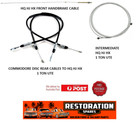 <!--F#f_0-->HOLDEN HQ HJ HX 1 TON UTE HANDBRAKE CABLE KIT SUITS COMMODORE REAR DISC CALIPERS<!--F/-->