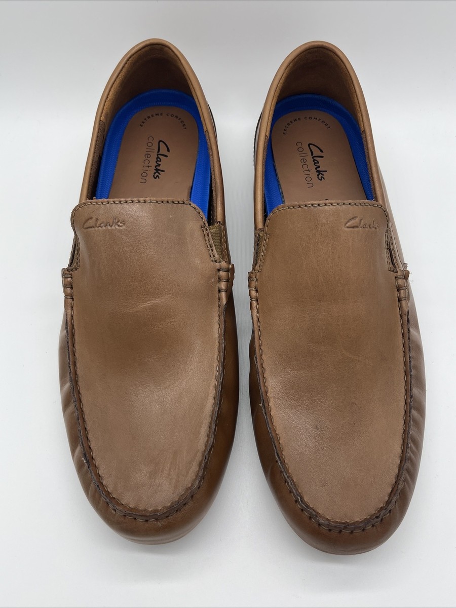 Clarks 63544 Mens Size 9 Markman Plain Tan Leather Driving  display picture 1
