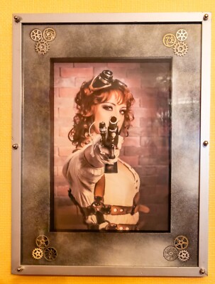 Captain Flynn's Electric Circus - Steampunk Bilderrahmen 3 Vintage Retro