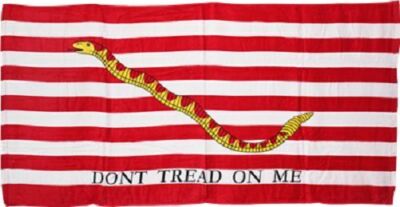 Gadsden Culpeper Culpepper 1st Navy Jack 30''x60'' Cotton Beach Towel