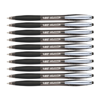 10X Bic Kugelschreiber Schreiber Atlantis Soft M 0,4Mm Weich Schwarz 9021332