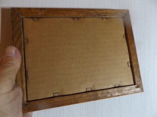 Vintage artwork Michael Steddum Chocolate Lab Brandy oak frame Print 8 1/4 x 6 - Picture 6 of 6