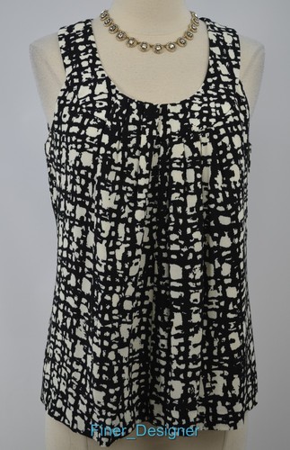 Kate Spade women's top Live Colorfully sleeveless blouse tank shirt lined S NEW - Picture 2 of 6