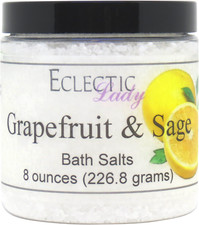 Grapefruit and Sage Bath Salts by Eclectic Lady
