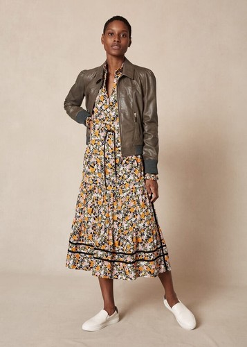 Me+Em Tiered Long Sleeve Floral Maxi Dress Daisy UK 6