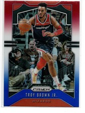2019-20 Prizm Red White Blue #196 Troy Brown Jr. Washington Wizards