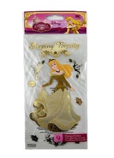 DISNEY Sleeping Beauty Gold Enchanted Tales Scrapbook Dimensional Sticker Aurora