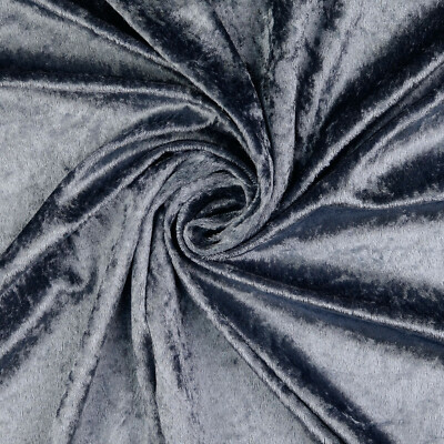 PANNESAMT Samt Stoff Meterware weich fallend glänzend ANTHRAZIT