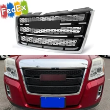For GMC Terrain SLE SLT 2010-2015 Front Upper Bumper Grille Chrome+Matte Black