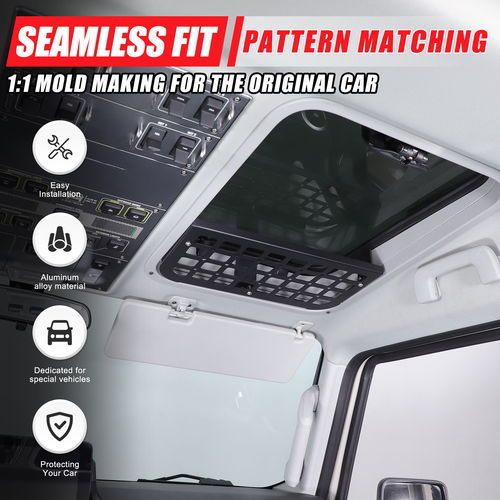 Heavy Duty Inner Overhead Roof Right MOLLE Panel Bracket For Ineos Grenadier 20+ - 第 1/24 張圖片