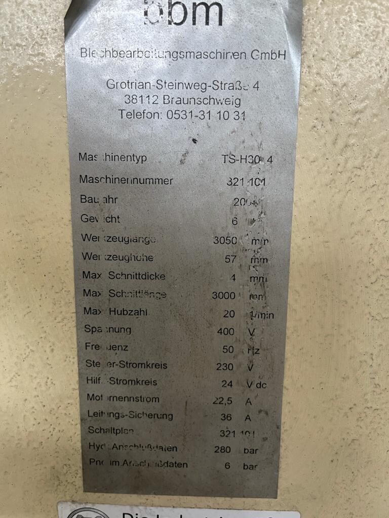  BBM TS-H 30-4 Hydraulische-Tafelschere – Bild 3