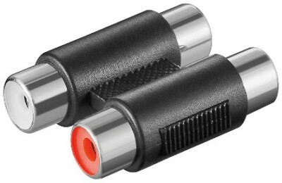 Cinch Adapter Audio Stereo 2x Cinch 2x RCA Buchse Verbinder Kupplung 11607