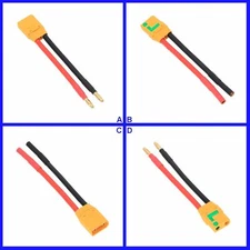 XT90S XT90-S Anti Spark to 4mm Banana 10AWG 4inchs Cable Adapter RC Battery