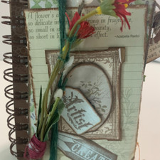 Adorable Mini Handcrafted Mother Nature Junk Journal