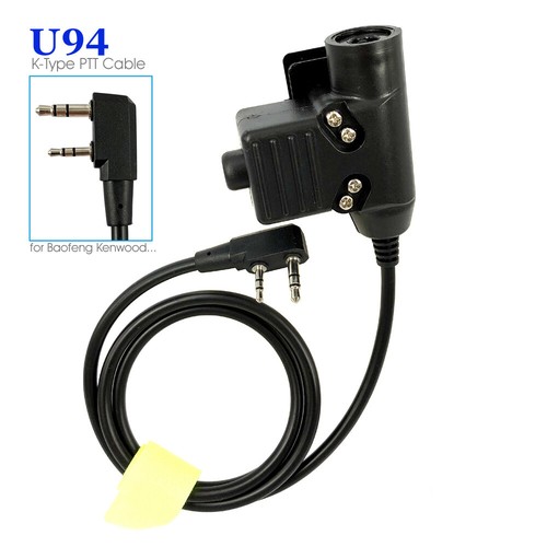 U94 PTT Neck Throat Mic Earpiece Radio Headset For Baofeng Kenwood HYT PUXING D - Zdjęcie 9 z 12