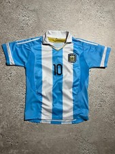 World Cup Argentina 10 Messi Soccer Football Jersey Home L