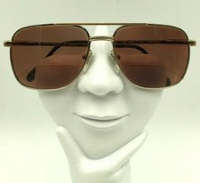 Vintage BerDel Gerard Gold Plated Metal Pilot Sunglasses FRAMES ONLY