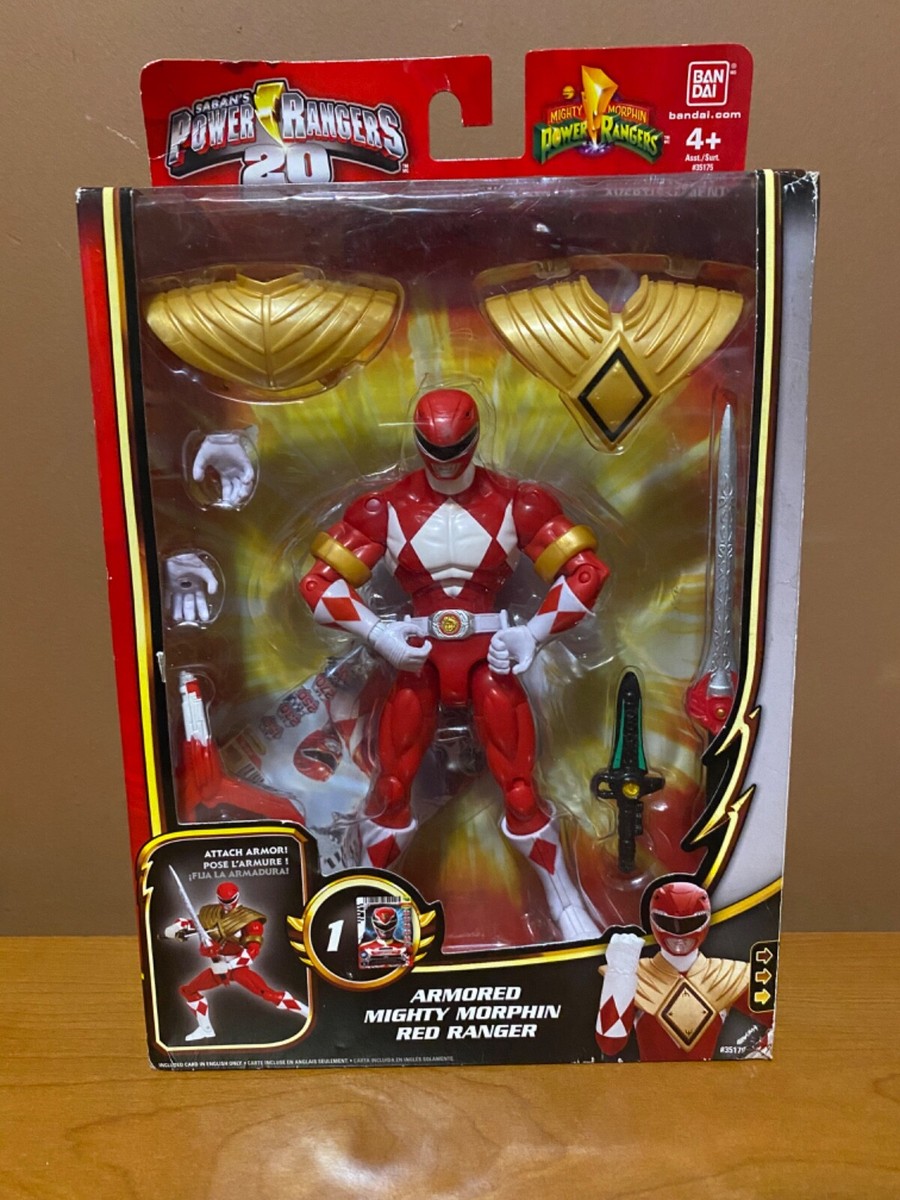 Power Rangers 20th Anniversary Armored Red Ranger Figure | eBay