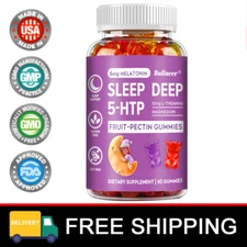 Sleep Deep 5-HTP Gummies,Supports Sleep,Improves Mood,Promotes Calm Mind