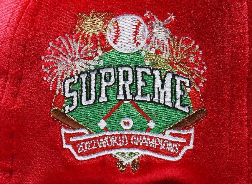 Supreme Velour Box Logo New Era Red | eBay