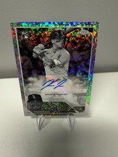 Korey Lee 2023 Topps Chrome Update Black & White Mini Diamond Refractor RC Auto