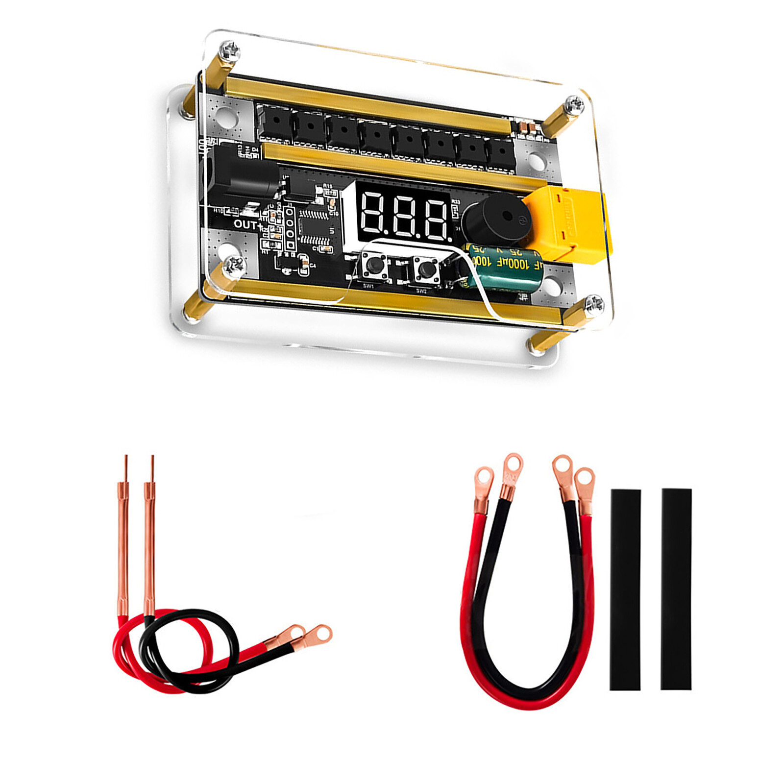 1Set Mini Spot Welder Machine 8-24V Voltmeter Parts For 18650 Lithium Battery