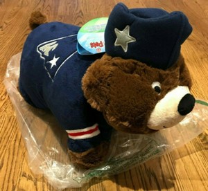 New England Patriots Nfl Maskottchen Bar Plusch Teddy 18 Pillow Pets Klapp Kissen Ebay