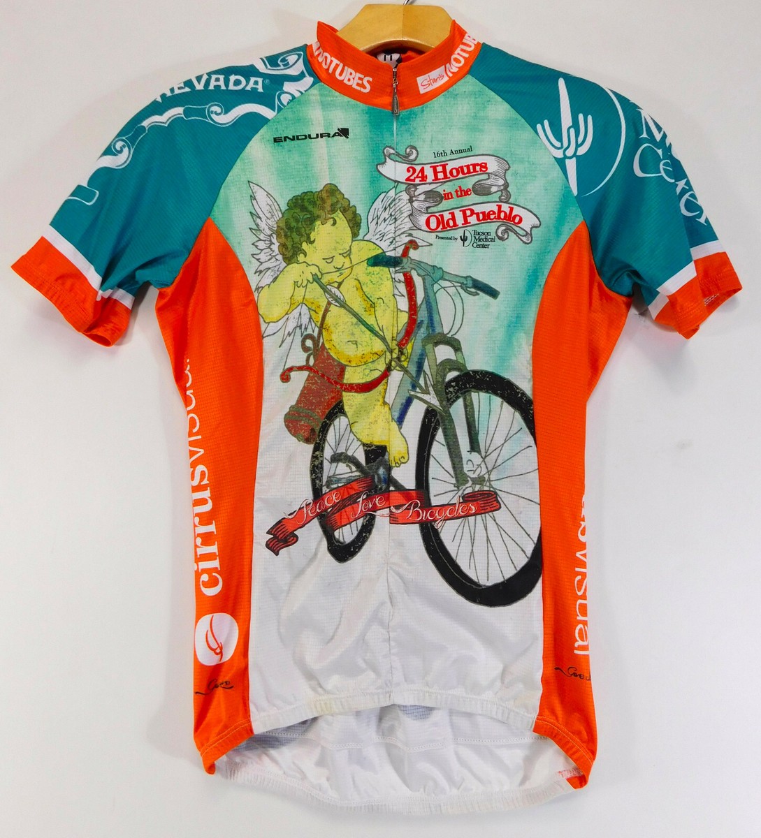 ENDURA CYCLING JERSEY Short Sleeve SHIRT 24 Hours Old Pueblo