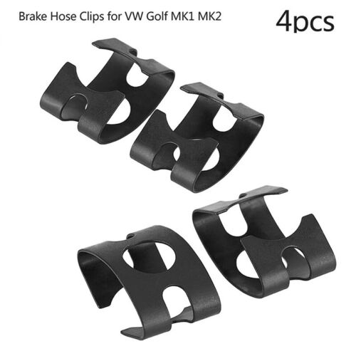 4PCS Brake Retaining Bracket Hose Holder Clip Fit For VW GOLF MK1 MK2 SCIROCCO - Picture 1 of 11