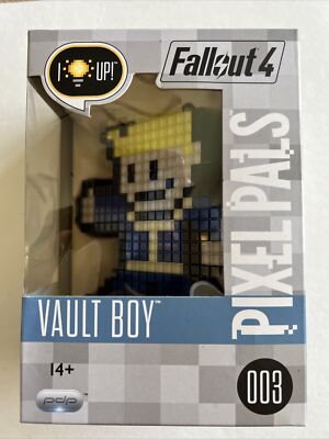 Fallout 4 Pixel Pals Vault Boy Light Up Figure 8 Bit  Video Game Collectible