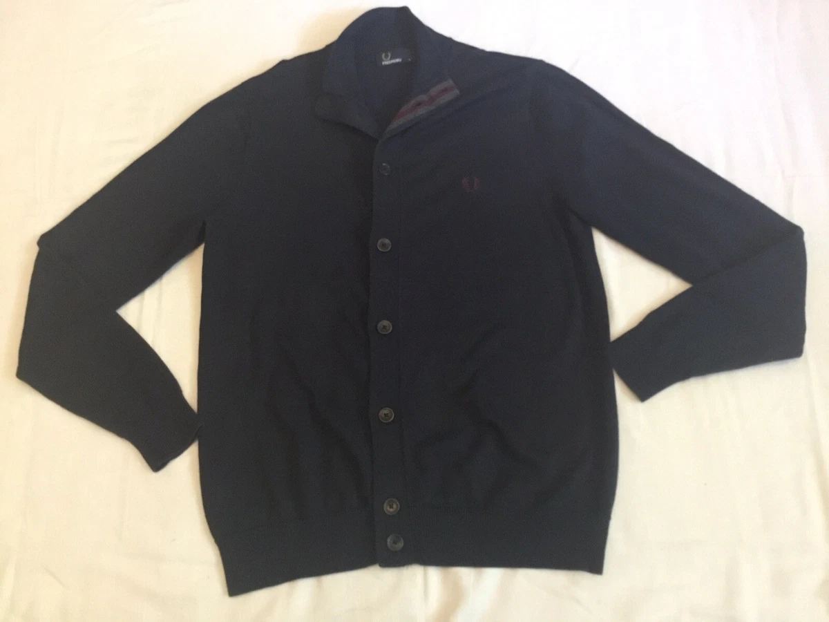 Fred perry cheap cardigan ebay