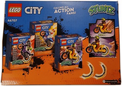 LEGO 66707 City Stuntz Gift Set 60296 60297 60298 travel case