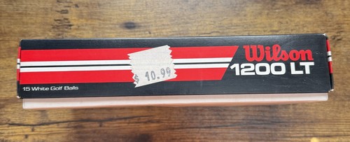 1 15-Ball Box Wilson 1200 LT White Golf Balls Surlyn Ionomer Resin Cover - Picture 3 of 11