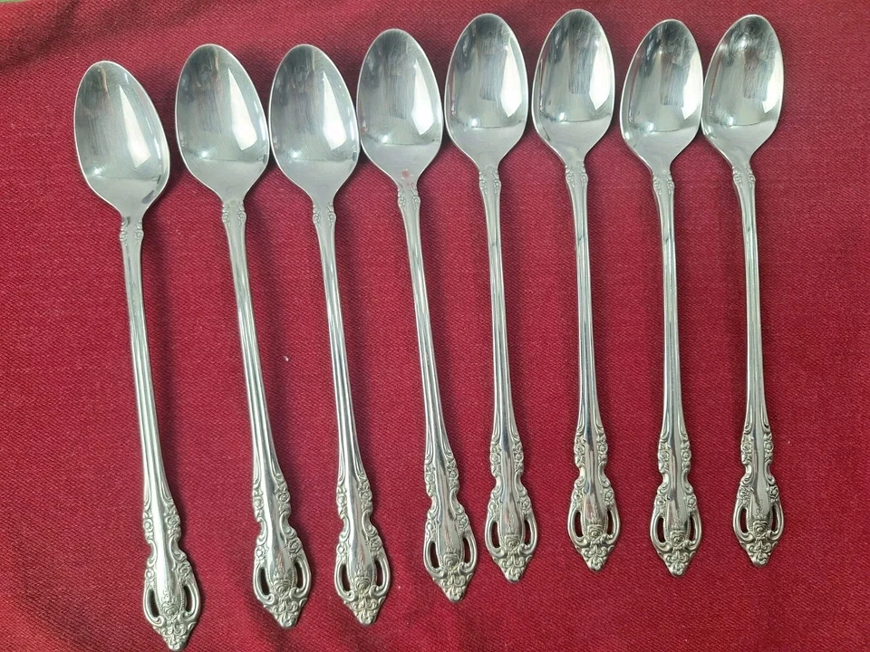 Oneida Community Acero Inoxidable 8 Cucharas Postre Brahms  Foto 2 de 4