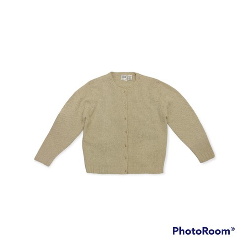 Leon Levin Women's Beige Button Front 